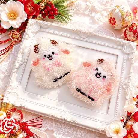 干支🐑ふわもこ羊ストレッチチョーカー／10本