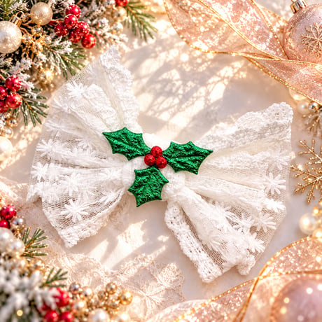 ホワイトXmas🪅ストレッチチョーカー／10本
