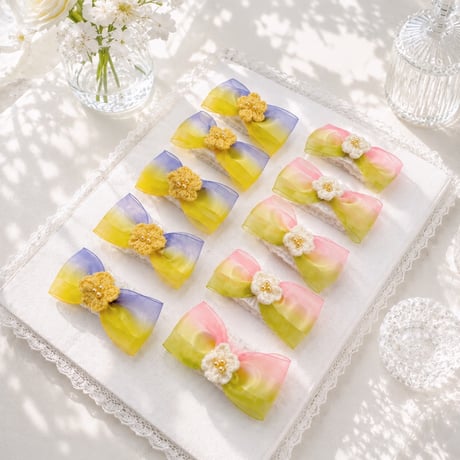 シャイニーリボン🎀ストレッチチョーカー／10本