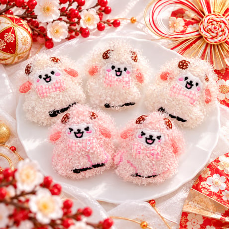 干支🐑ふわもこ羊ストレッチチョーカー／10本