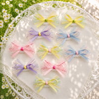 カラフルボーダーリボン🎀ストレッチチョーカー／10本