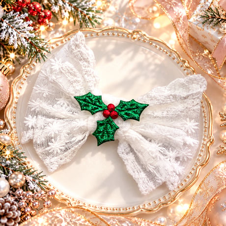 ホワイトXmas🪅ストレッチチョーカー／10本