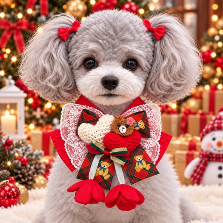撮影用チョーカー／Xmas🧸ベア