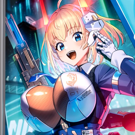 エリアル　A3+サイズ 　「INTERCEPTOR」 【高峰ナダレ原画コレクション】