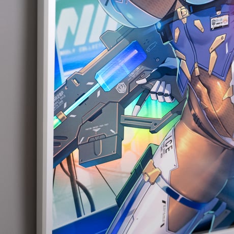 オーロラアート / ホログラフィック印刷　A3サイズ  「INTERCEPTOR」 【高峰ナダレ原画コレクション】