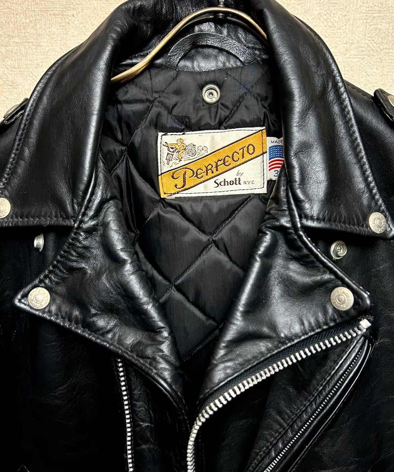 ♠ととう【HARRO】✨70sヴィンテージ　シングルライダースジャケット ロックンロールU.S.A.製期オールドSchottライダース〉オールドモデル80