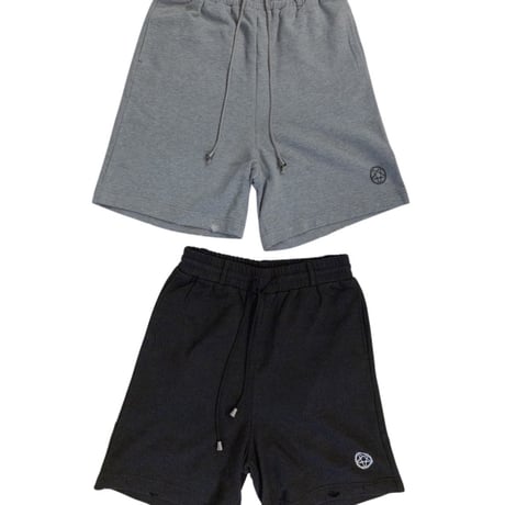 COTTON DISTRESSED JERSEY SHORTS 'PENTAGRAM