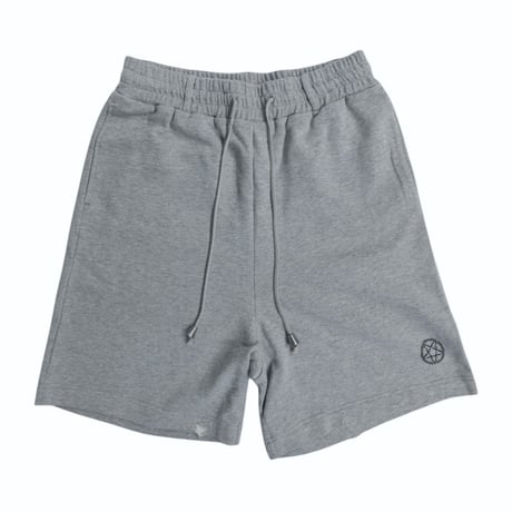 COTTON DISTRESSED JERSEY SHORTS 'PENTAGRAM