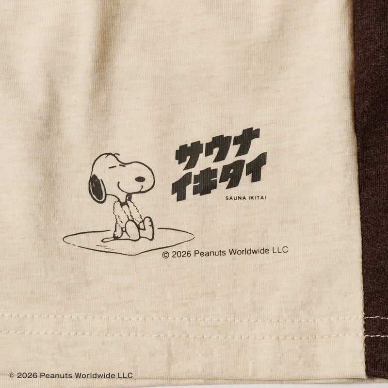 PEANUTS×サウナイキタイ ハーフパンツ（ベージュ） | サウナイキタイSTORE