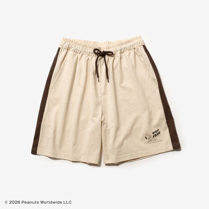PEANUTS×サウナイキタイ ハーフパンツ（ベージュ） | サウナイキタイSTORE