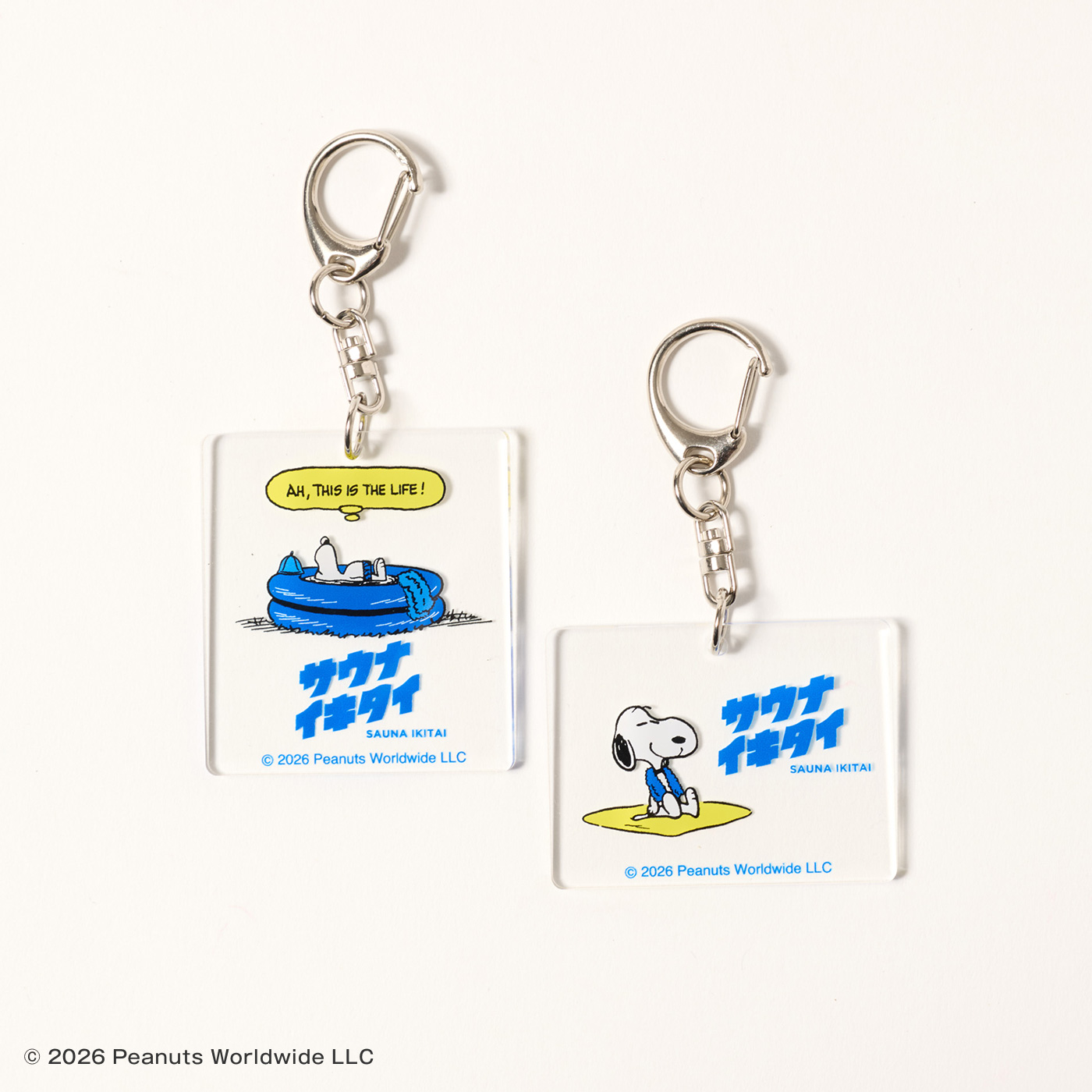 PEANUTS×サウナイキタイ キーホルダー（水風呂） | サウナイキタイSTORE