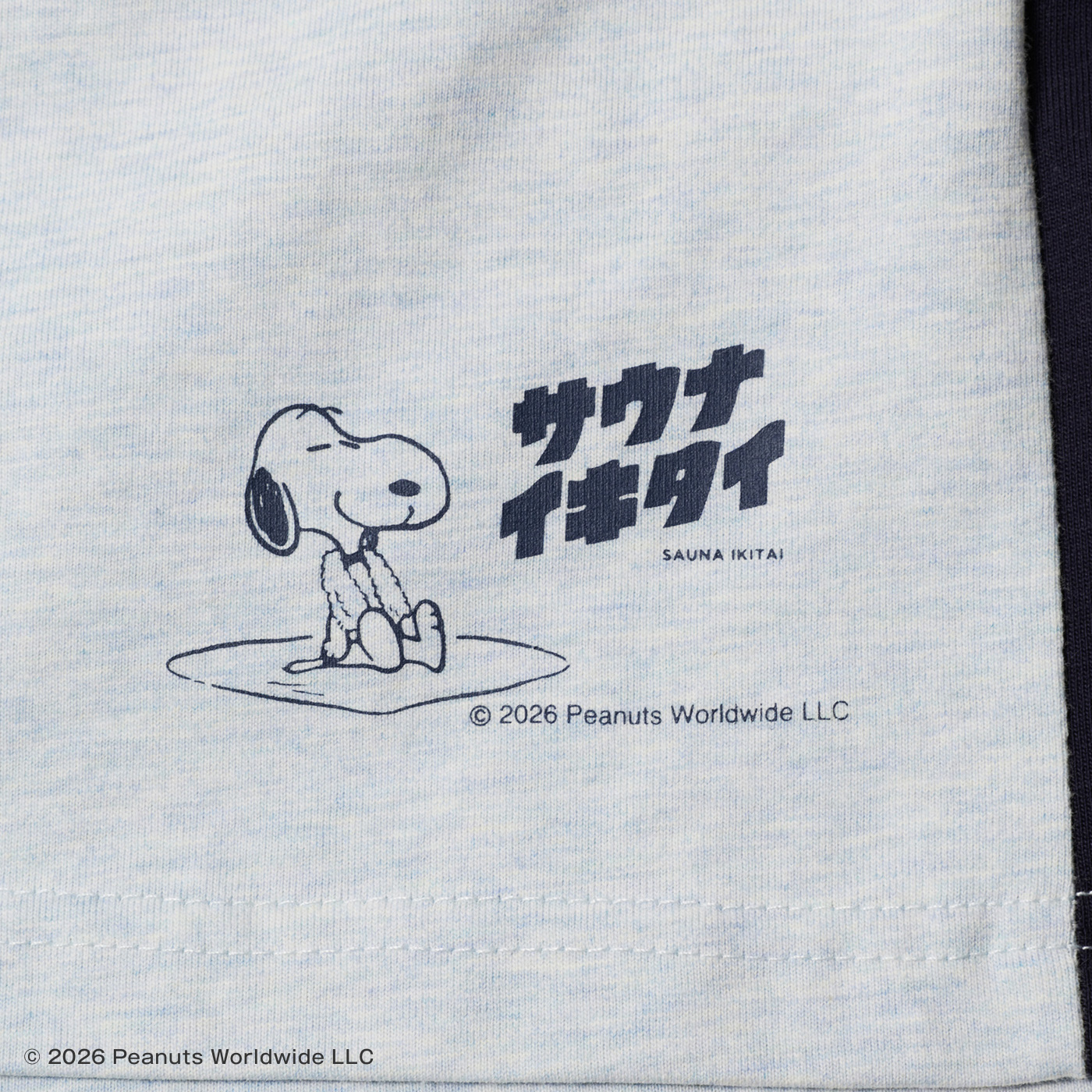 PEANUTS×サウナイキタイ ハーフパンツ（ブルー） | サウナイキタイSTORE