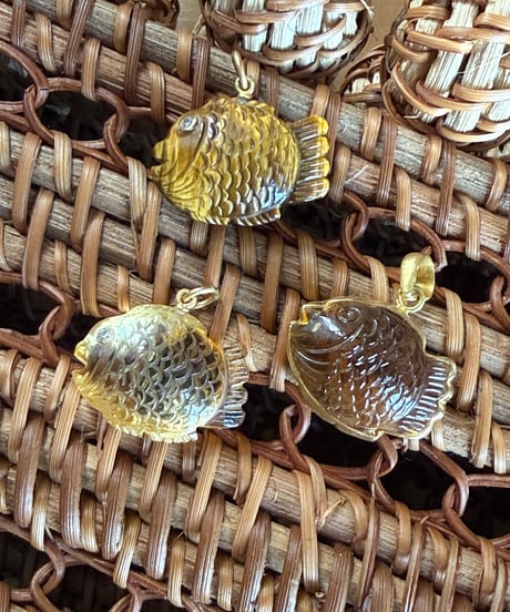 Hima ヒマ 22Kgold シトリン たい焼き taiyaki ペンダント