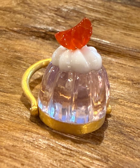 Hima ヒマ 22kgold  グレープゼリー ラベンダークォーツ リング