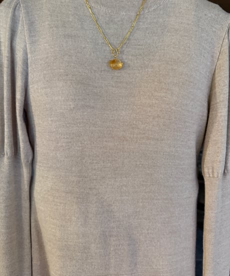 Hima ヒマ 22Kgold シトリン たい焼き 💎ダイヤモンド ペンダント