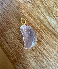Hima ヒマ 22kgold 缶詰みかん ローズクォーツ シトロン チャーム
