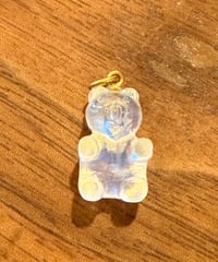 Hima ヒマ 22kgold グミベア ムーンストーン ペンダント