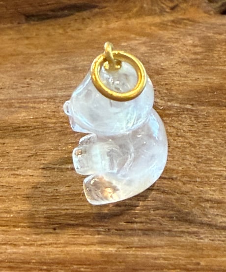 オーダー品 Hima ヒマ 22kgold グミベア ムーンストーン ペンダント