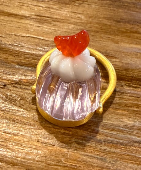Hima ヒマ 22kgold  グレープゼリー ラベンダークォーツ リング