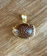 Hima ヒマ 22Kgold シトリン たい焼き taiyaki ペンダント