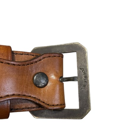 RRL Native Pattern Leather Belt Size-w30