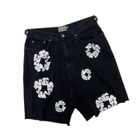 DENIMTEARS  Black Denim Shorts Size-XL