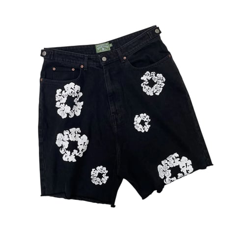 DENIMTEARS  Black Denim Shorts Size-XL