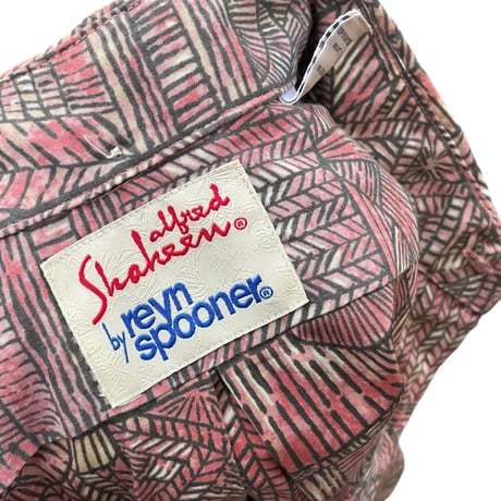 Alfred Shaheen by Reyn Spooner Pullover Aloha Shirt  Size-M