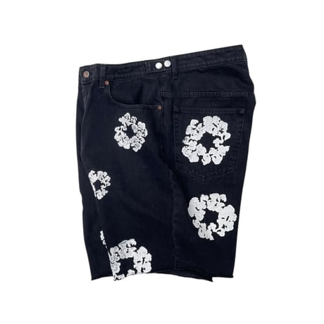 DENIMTEARS  Black Denim Shorts Size-XL