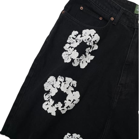 DENIMTEARS  Black Denim Shorts Size-XL