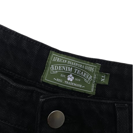 DENIMTEARS  Black Denim Shorts Size-XL