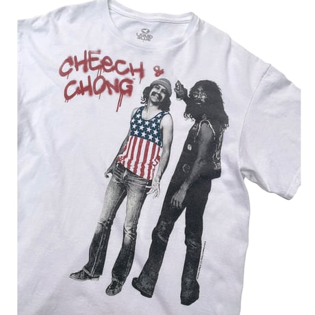 Cheech & Chong Tee Size-L LIQUID BLUE Official