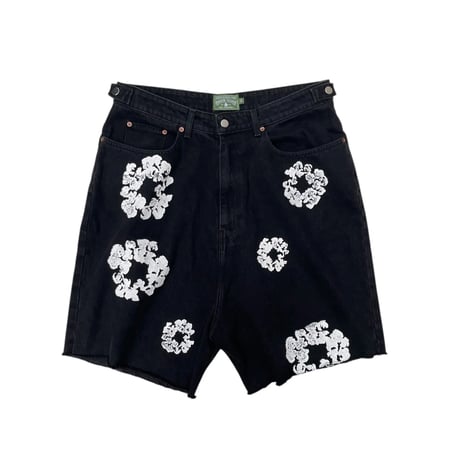 DENIMTEARS  Black Denim Shorts Size-XL