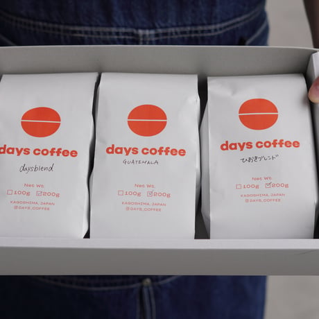 コーヒー豆 200g×3種類 セットBOX