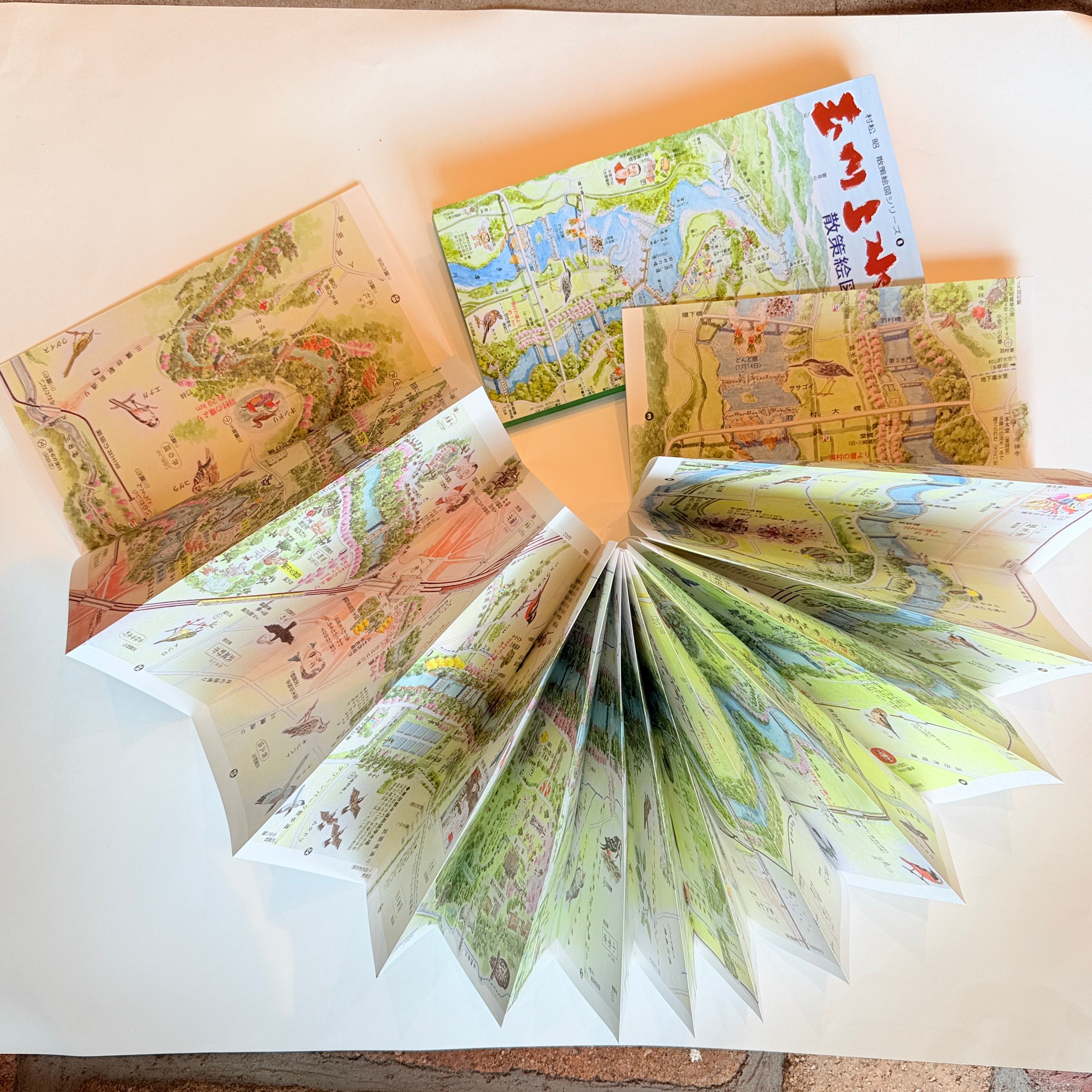 村松昭 散策絵地図「玉川上水」 | もりのこと onlineshop