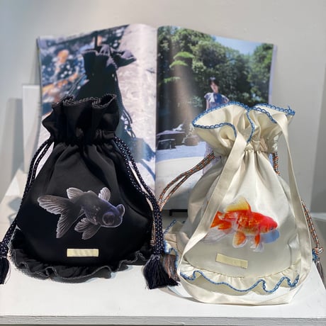 【 ritsu 予約 】 Goldfish bowl Draw String Bag  -2027年3月～5月発送予定-