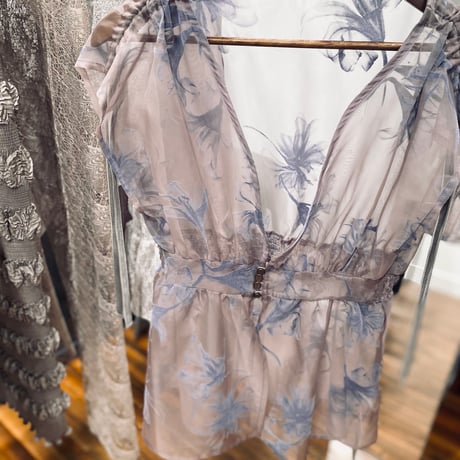 【 MAHOROOGINO 予約 】 Lily Flocky Bustier -2027年3月～4月発送予定-