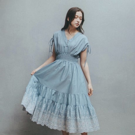 【 Ruimeme 予約 】 Céleste dress / skyblue -2027年2月～3月発送予定-