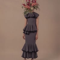【 overlace 予約 】 flared cape blouse