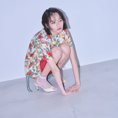 【 PoI 予約 】 flower cutoff wide top -2027年2月発送予定-