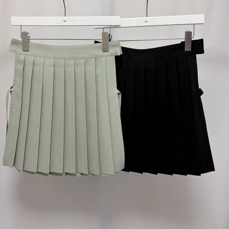 【 PoI 予約 】 pleated rap skirt -2027年2月発送予定-