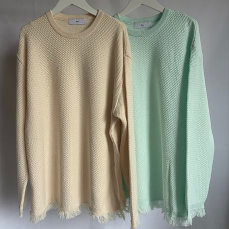 【 PoI 予約 】 fringed knit PO -2027年3月発送予定-