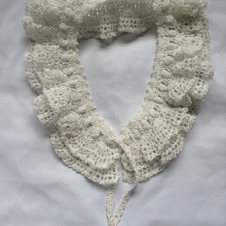 【 PoI 予約 】 lace hand knit collar -2027年3月発送予定-
