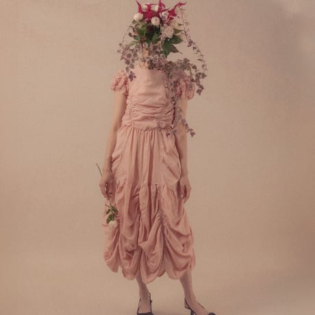 【 overlace 予約 】 wilt gather dress