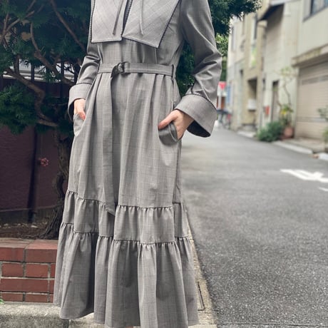 【 Ruimeme 予約 】 Laurence dress (check) -2026年12月～2027年1月発送予定-
