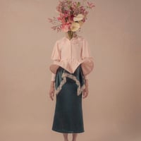 【 overlace 予約 】 petal hem cardigan / long sleeve