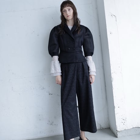 【 MAHOROOGINO 予約 】 Tonal Jacquard Wrap Pants -2027年3月～4月発送予定-