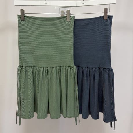 【 PoI 予約 】 narrow border tunic dress -2027年2月発送予定-