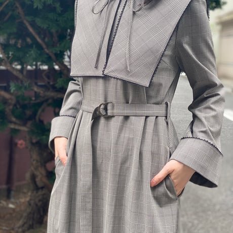 【 Ruimeme 予約 】 Laurence dress (check) -2026年12月～2027年1月発送予定-