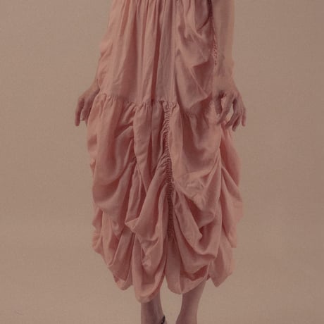 【 overlace 予約 】 wilt gather dress